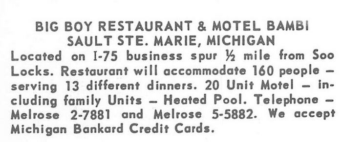 Motel Bambi (Bambi Motel) - Vintage Postcard (newer photo)